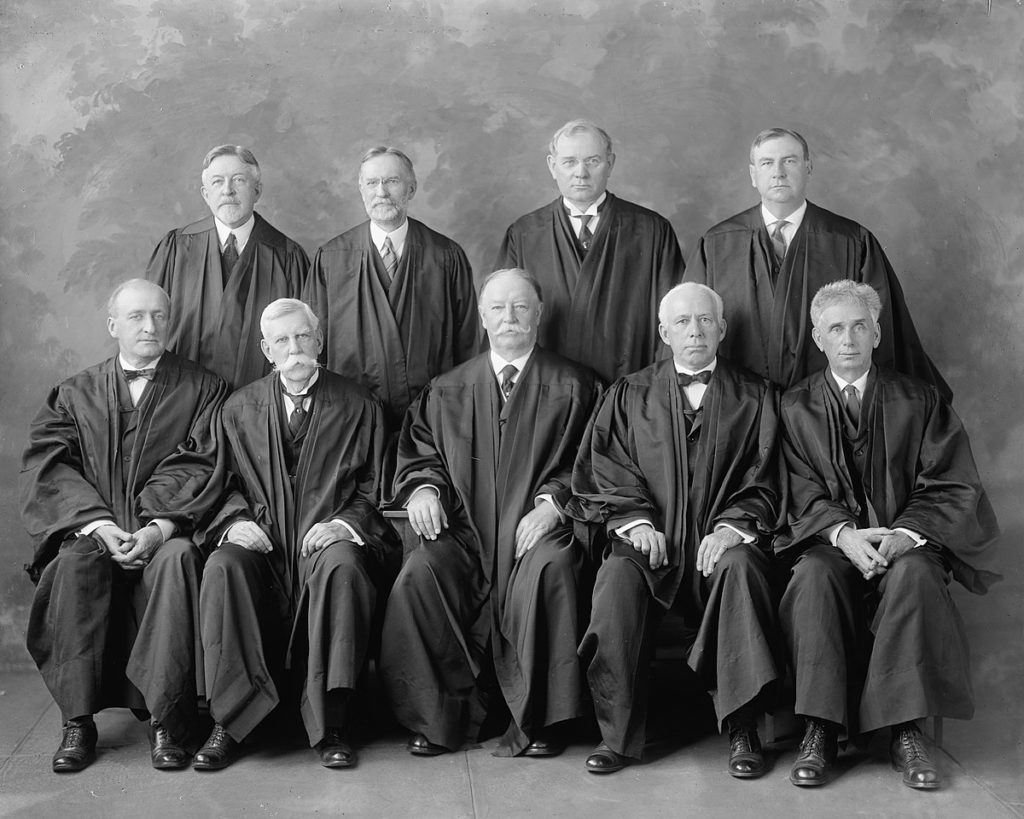 1925 U.S. Supreme Court Justices Photos Via Wikimedia Commons