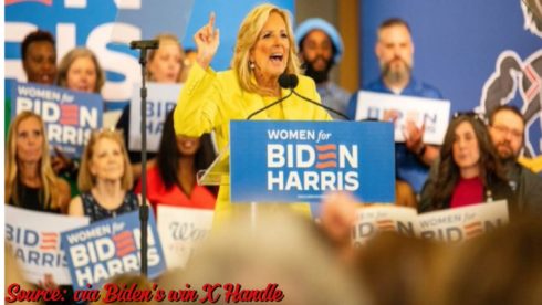 Dr. Jill Biden's Ignites Independent Women's Support: First Lady Champions Reproductive Rights