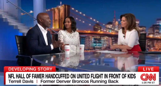 Pro Football Hall of Famer Terrell Davis and Wife Speaks with CNN on United Airlines Ordeal