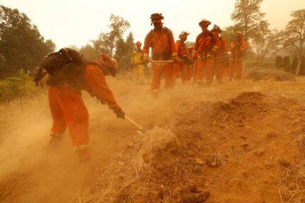 Hundreds of California Inmates Battle Wildfires Amid Controversy