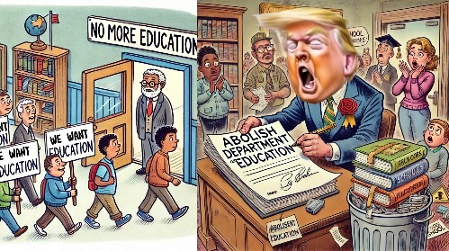 Trump Set For The Closure Of The USA Department of Education Amidst Declining Literacy Rates