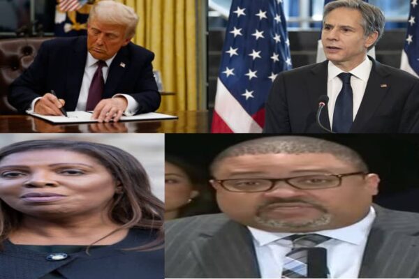 U.S President Donald Trump Strips Security Clearances from U.S Top Officials: Secretary Antony Blinken, Attorney General Letitia James, and DA Alvin Bragg