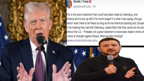 Donald Trump Blasts Volodymyr Zelensky, Threatens to Cut Off Ukraine: “America Will Not Put Up with This Much Longer”