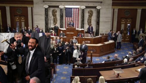 U.S. Rep. Al Green Censured for Disrupting Trump’s Joint Address to Congress