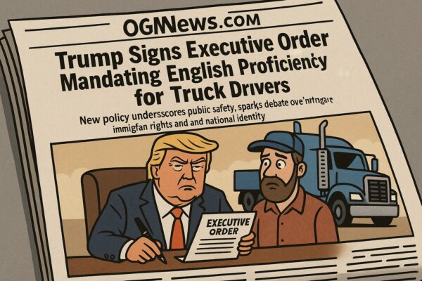 Trump Mandates English for Truck Drivers in New Executive Order