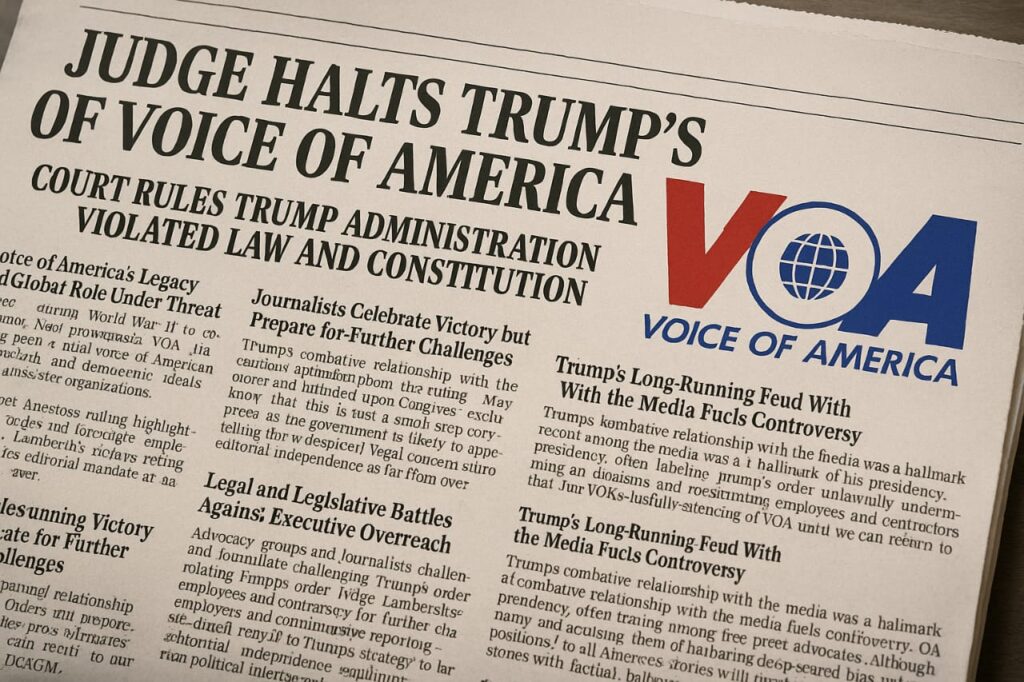 Judge Halts Trump's Shutdown of Voice of America