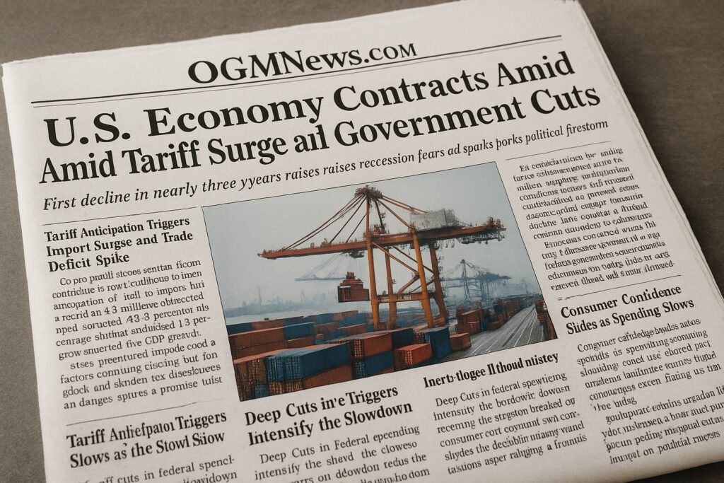 USA Economy Contracts in Early 2025 as Tariff Fears Drive Business Stockpiling