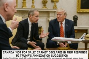 CANADA "NOT FOR SALE," CARNEY DECLARES IN FIRM RESPONSE TO TRUMP'S ANNEXATION SUGGESTION