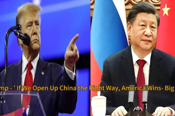 Donald Trump Demands China Open Its Doors to U.S. Business Says: “If we open up China the right way, America wins—big time.” Donald Trump Demands China Open Its Doors to U.S. Business Says: “If we open up China the right way, America wins—big time.”