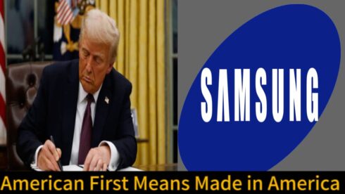 Donald Trump Declares 25% Tariff War on Samsung: “Build in America or Pay the Price!”