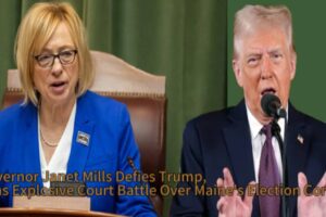 Maine Governor Janet Mills Defies Trump and Wins Explosive Court Battle Over Maine’s Election Control