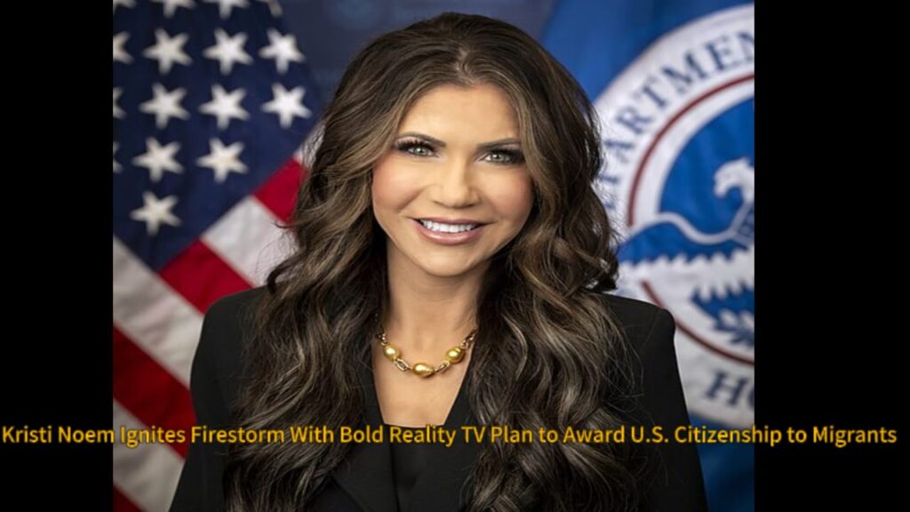 Homeland Security Secretary, Kristi Noem Ignites Firestorm with Bold Reality TV Plan to Award U.S. Citizenship to Migrants