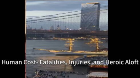 Shocking Catastrophe: Mexican Navy Ship Slams Brooklyn Bridge in Historic Collision