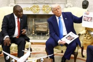 TRUMP, RAMAPHOSA CLASH IN WHITE HOUSE MEETING OVER ‘WHITE GENOCIDE’ CLAIMS