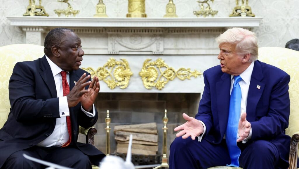 TRUMP, RAMAPHOSA CLASH IN WHITE HOUSE MEETING OVER ‘WHITE GENOCIDE’ CLAIMS