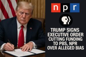 Trump Signs Executive Order Cutting Funding to PBS, NPR Over Alleged Bias