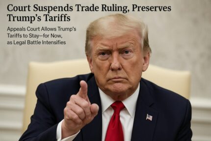 Appeals Court Allows Trump’s Tariffs to Stay—for Now, as Legal Battle Intensifies