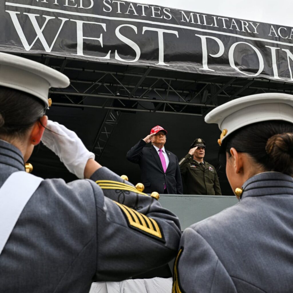 Trump Praises West Point Cadets, Claims Credit for Rebuilding U.S. Military in Commencement Address