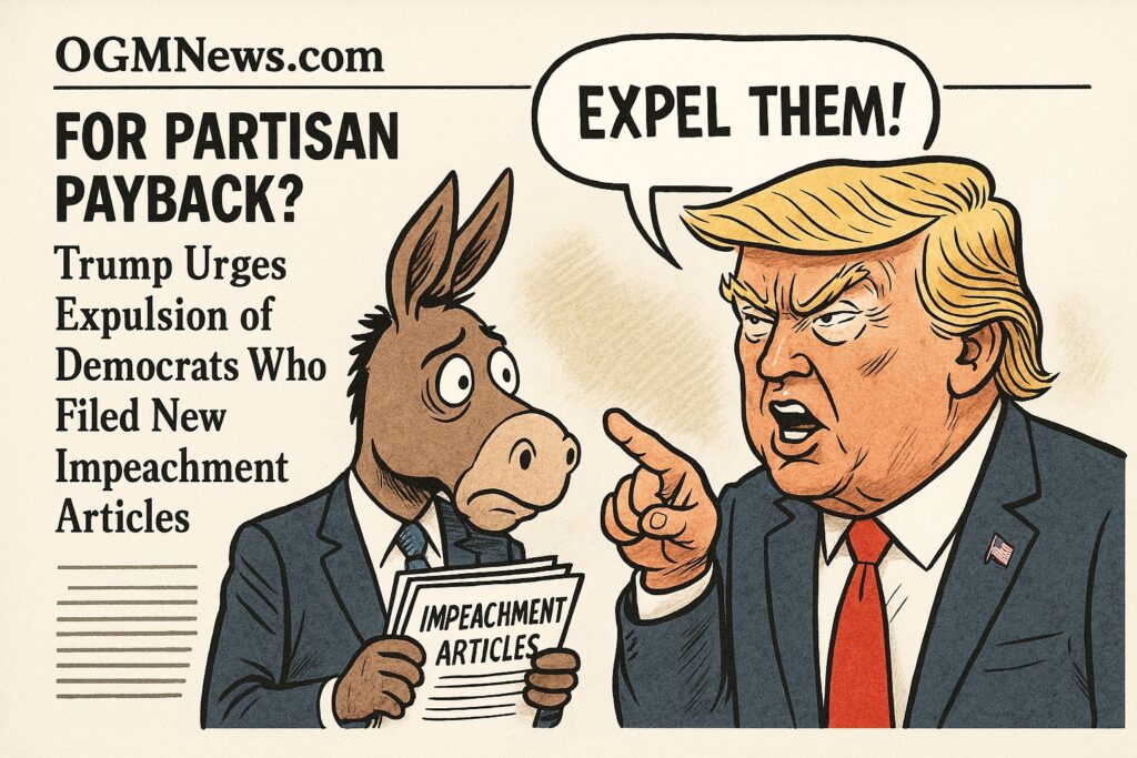 Trump Escalates Partisan Warfare, Urges GOP to Expel Democratic Critics