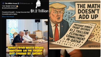 Trump’s $1.2 Trillion Qatar Deal Claim Called Dubious and Riddled with Math Errors