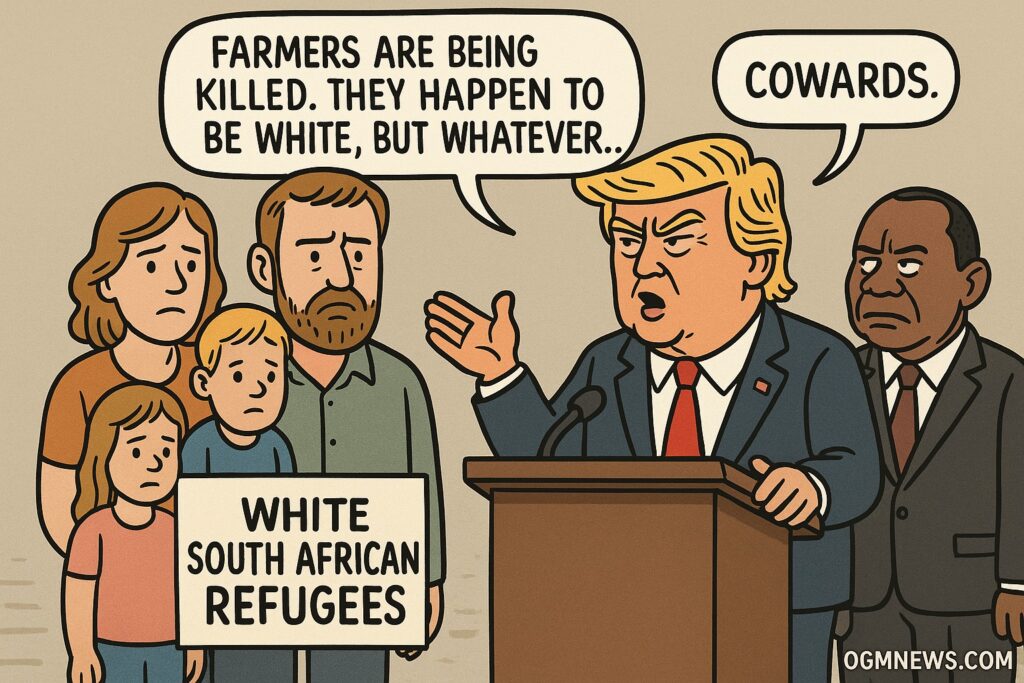 Controversy Erupts as U.S. Grants Refugee Status to 59 White South Africans Amid Broader Immigration Freeze
