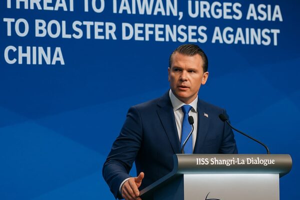 Hegseth Warns of ‘Imminent’ Threat to Taiwan, Urges Asia to Bolster Defenses Against China