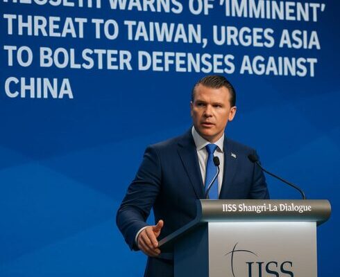 Hegseth Warns of ‘Imminent’ Threat to Taiwan, Urges Asia to Bolster Defenses Against China
