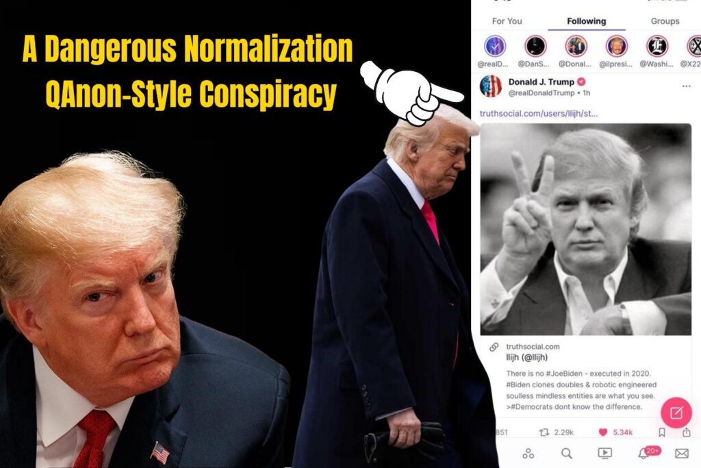 QAnon-Style Biden Clone Conspiracy A President Echoing Extremism