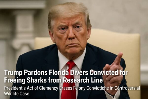 Trump Pardons Florida Divers Convicted for Freeing Sharks from Research Line