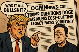 “Was It All Bullshit?”: Trump Questions DOGE Performance as Elon Musk’s Cost-Cutting Legacy Faces Scrutiny