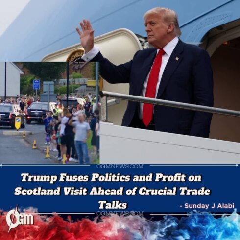 Donald Trump Blends Presidential Duties and Business Interests on Scotland Trip Amid High-Stakes Trade Talks