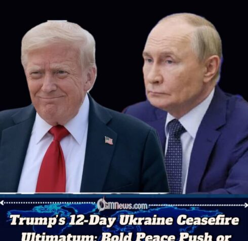 TRUMP DEMANDS UKRAINE CEASEFIRE IN 12 DAYS OR SANCTIONS ON RUSSIA WILL ESCALATE
