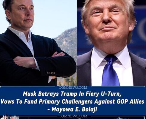 Elon Musk Declares War on Trump’s GOP: “Every Sellout Will Be Primaried If It’s the Last Thing I Do