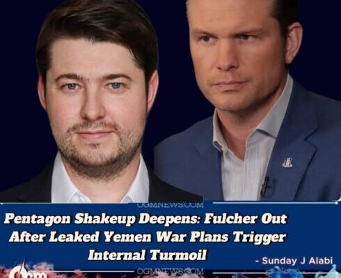 JUSTIN FULCHER OUT AT PENTAGON AMID SIGNAL SCANDAL SHAKEUP