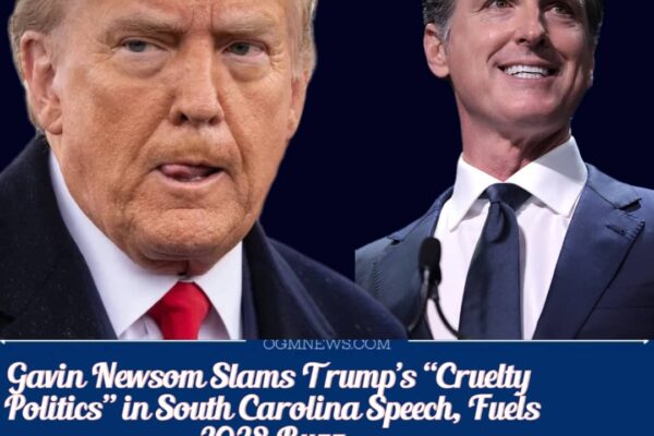 End Trump’s Presidency”: Newsom Rallies South Carolina Voters with Fiery Call to Action