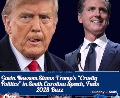 End Trump’s Presidency”: Newsom Rallies South Carolina Voters with Fiery Call to Action
