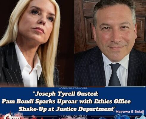 U.S. Attorney General Pam Bondi Fires DOJ Ethics Chief Joseph Tyrell After 15 Years—Critics Decry Political Cleansing