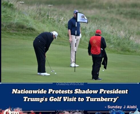 President Trump Plays Golf in Scotland as Nationwide Protests Sweep the U.K.