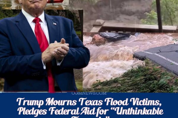 TRUMP MOURNS WITH TEXANS AFTER DEADLY FLOODS