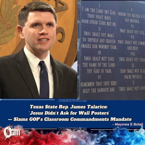 Rep. James Talarico Blasts Ten Commandments Law: ‘This Is Christian Nationalism, Not Education