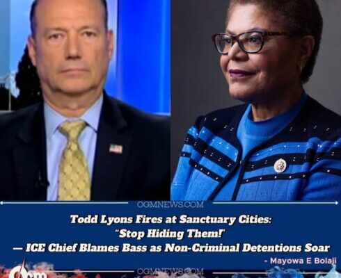 Todd Lyons Explodes: “Mayor Bass Is Why ICE Looks Like Kidnappers!” — 71.7% of Detainees Have No Criminal Record