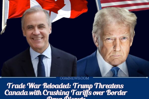 Trump Slaps 35% Tariffs on Canada, Blames Ottawa for Fentanyl Crisis in Explosive Move
