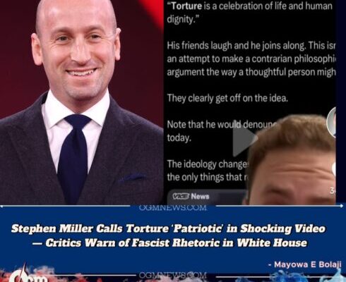 White House Advisor, Stephen Miller Glorifies Torture in Leaked Footage — Is America Quietly Returning to Darker Days?