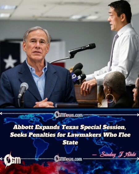 Abbott Expands Texas Special Session Agenda to Target Lawmakers Who Flee State