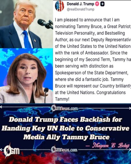 Donald Trump Accused of Turning Diplomacy into Talk Show Politics with Tammy Bruce Nomination