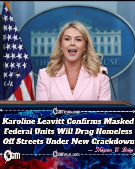 White House Press Secretary, Karoline Leavitt Defends Trump Plan to Jail Homeless Americans Who Refuse Forced Shelter Transfers