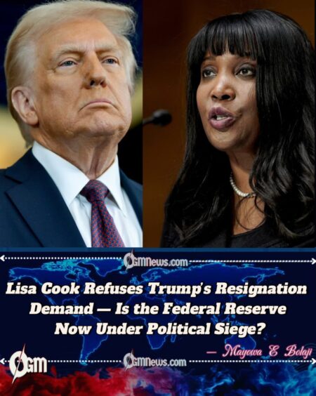Federal Reserve Governor Lisa Cook Calls Out “Baseless Mortgage Fraud Smear” — Is Trump Weaponizing Lies to Control the Fed?