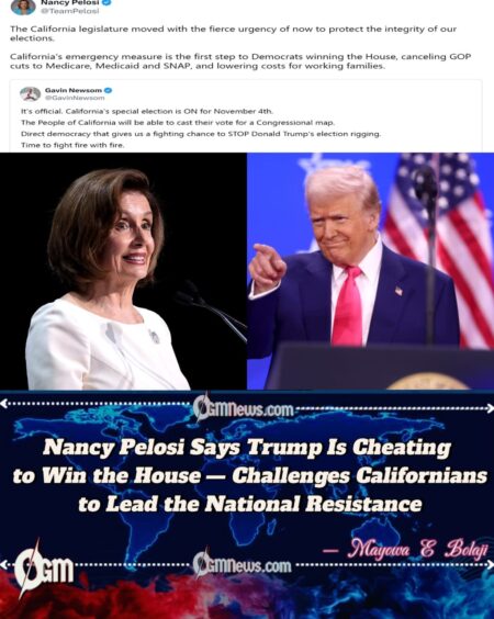 Nancy Pelosi Accuses Trump of Hijacking Democracy Through Gerrymandering — Vows Texas Will Not Be His Playground