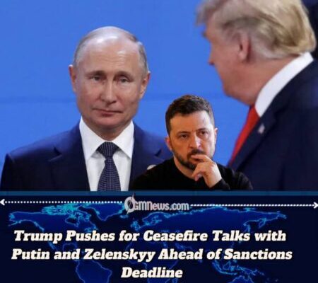 TRUMP HINTS AT HISTORIC TRILATERAL SUMMIT WITH PUTIN, ZELENSKYY AS SANCTION DEADLINE NEARS