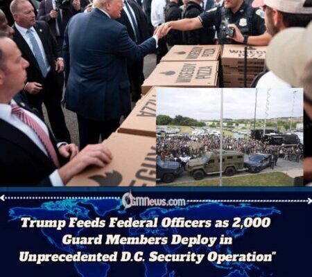 Trump Delivers Food to Federal Officers Amid Massive D.C. Security Operation
